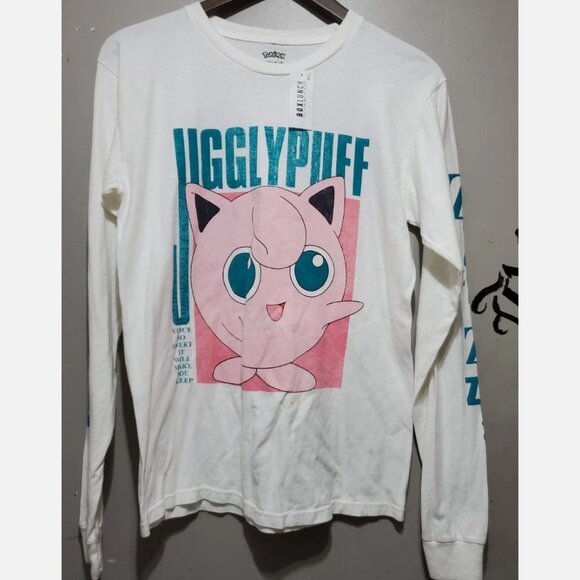 BNWT Pokemon Jigglypuff Band Tee-Style Long-Sleeve Shirt, Size S - Picture 6 of 7